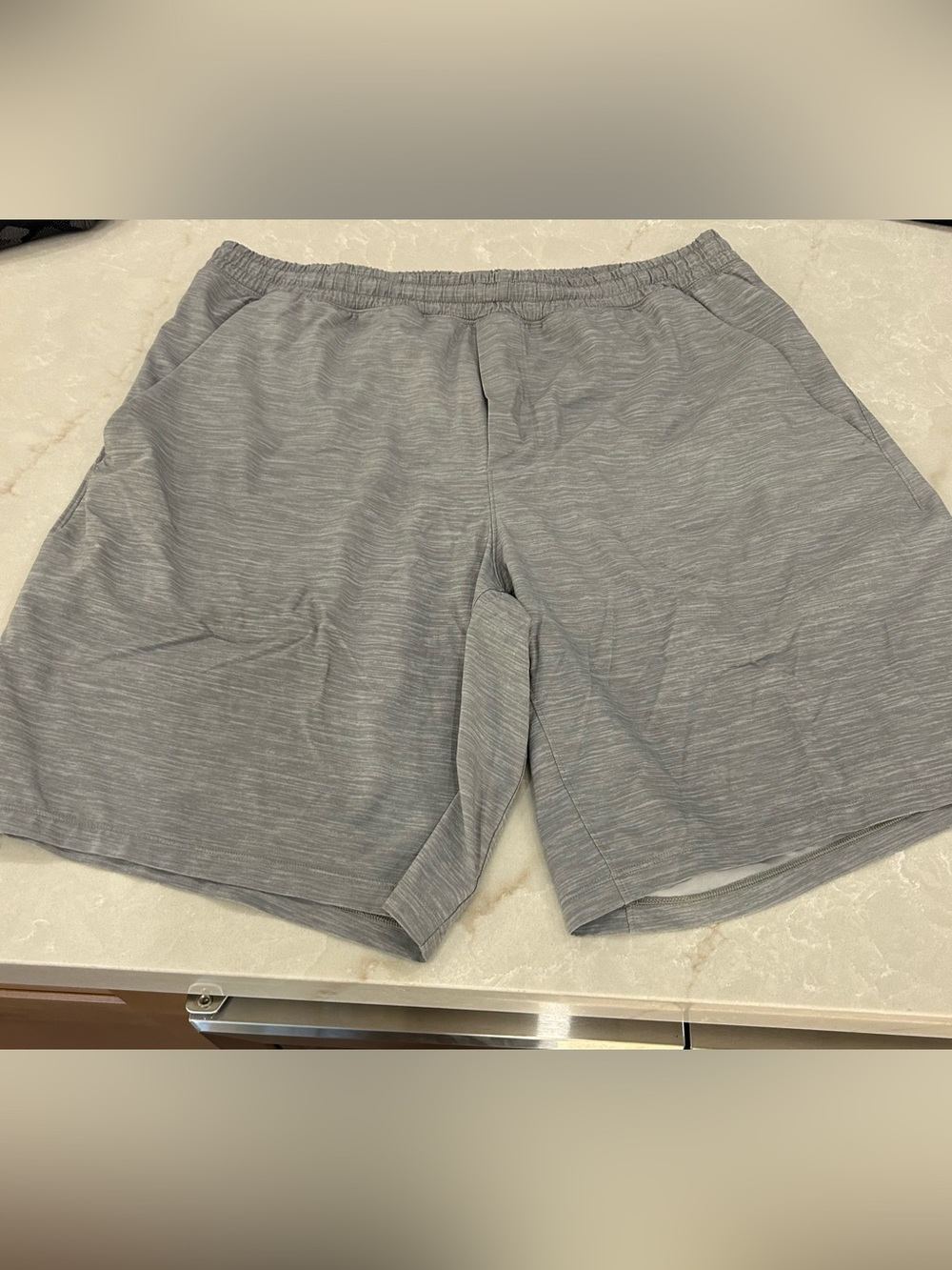 LIKE NEW! Lululemon Men's Athletic Performance Grey Shorts. Size XL.